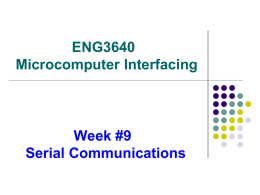 ENGG 3640: Microcomputer Interfacing