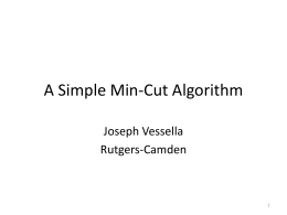 A Simple Min-Cut Algorithm
