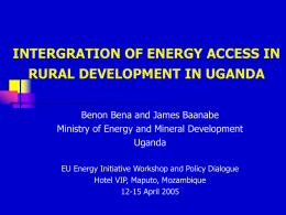 ENERGY MANAGEMENT IN HOTELS - Energy for Development (EfD