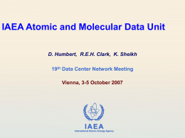 Data Handling in the Nuclear Data Section of the IAEA