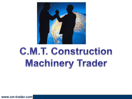 Presentazione di PowerPoint - CMT Construction Machinery