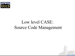 Low level CASE: Source Code Management