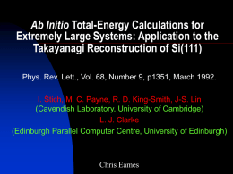 Ab Initio Total-Energy Calculations for Extremely Large