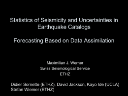 On the Fluctuations of Seismicity and Uncertainties in