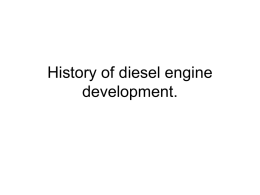 History of diesel engine development.