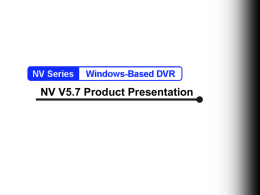 投影片 1 - AVerMedia & AVerDigi Hybrid 4, 8, 16, 32 Port DVR