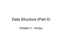 Data Structure (Part II)