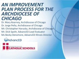 Guiding Principles - Archdiocese of Chicago