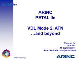 VHF Digital Link Mode 2 and Areonautical