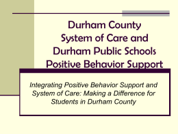 Durham County System of Care