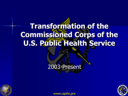 Transformation of the Commissioned Corps of the U.S