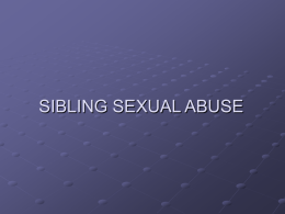 SIBLING SEXUAL ABUSE - Greg DeClue Home Page