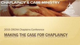 2014 CRCNA Chaplains Conference