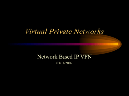 IP Based VPNs