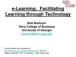 Blended learning - Terry College of Business