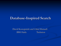 Database-Inspired Search
