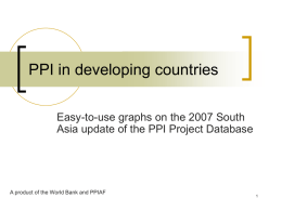 PPI in developing countries