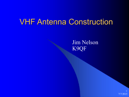 VHF Antenna Construction