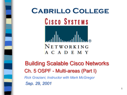 5. OSPF in Multiple Areas