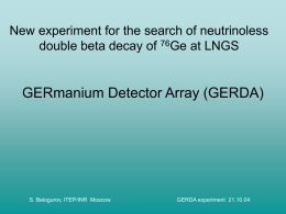 New experiment for neutrinoless double beta decay search