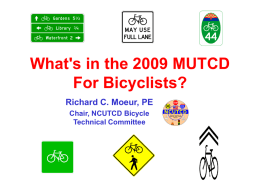 What's in the 2009 MUTCD For Bicyclists?