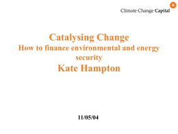 The Catalysing Change Kate Hampton