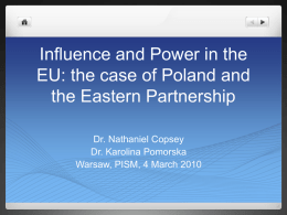Poland's Power and Influence in the European Union: Can a