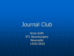 Journal Club - Newcastle University