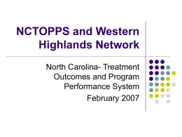 NCTOPPS and Western Highlands Network