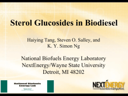 Sterol glucoside-112607 - Wayne State University