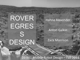 Rover Egress Ramp Prototype