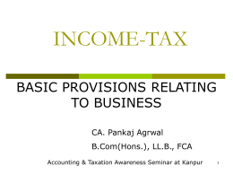 INCOME-TAX - Mittal Gupta and Company