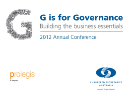 4th Annual Corporate Governance Symposium