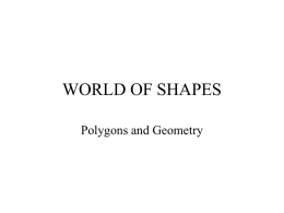 WORLD OF SHAPES - Colorado School of Mines
