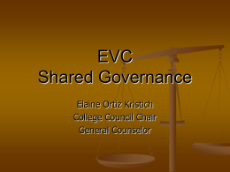 EVC Shared Governance