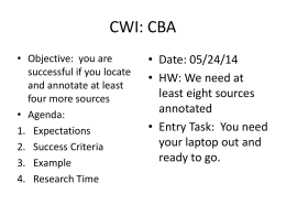 CWI: CBA - Kent School District