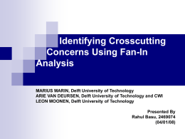 Identifying cross cutting Concerns using Fan