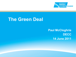 Green Deal Customer Journey: Installation