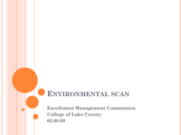 Environmental scan - College of Lake County