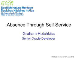 Absence Through Self Service
