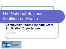 The National Business Coalition on Health