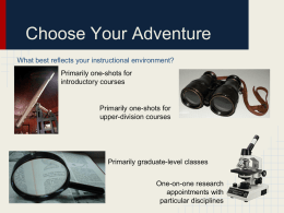 Choose Your Adventure