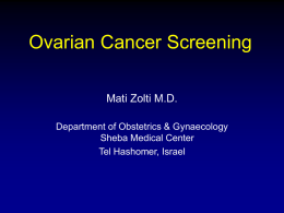 Screening in Gynaecological Cancers