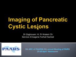 Imaging of Pancreatic Cystic Lesions