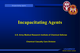 INITIAL TRIAGE AND MEDICAL MANAGEMENT OF CHEMICAL …