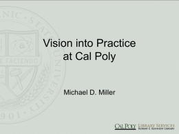 Vision into Practice In the CSU