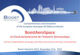 BoostAerospace Corporate Overview