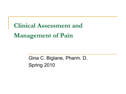 A Pharmacist's Guide to the Clinical Assessment and