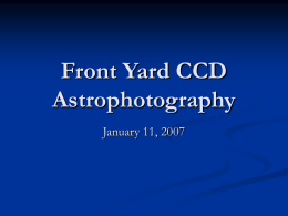 Front Yard CCD Astrophotography