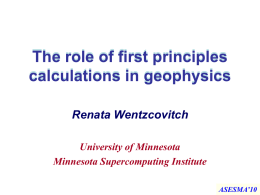 First principles thermoelasticity of Earth minerals